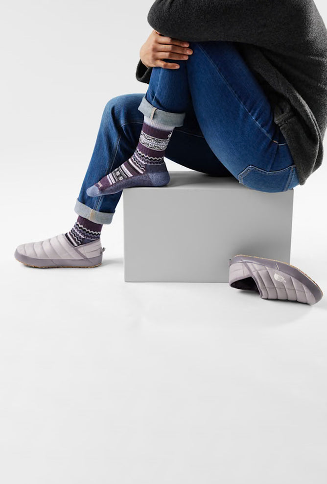 Smartwool Everyday Cozy Snowed In Crew, Chalk Violet