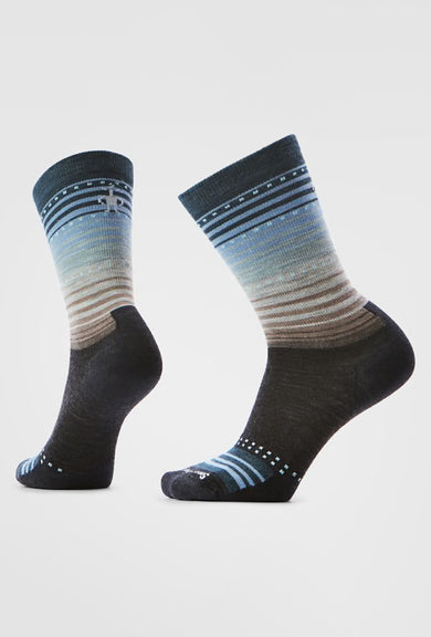 Smartwool Everyday Stitch Stripe Crew Socks, Charcoal/Ash