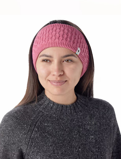 Smartwool Fleece Lined Headband, Garden Pink Heather