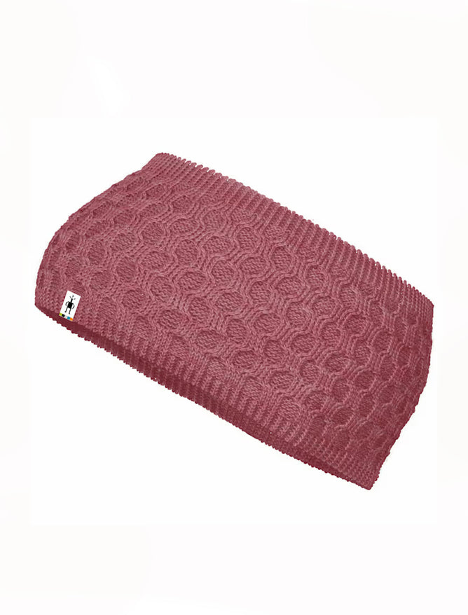 Smartwool Fleece Lined Headband, Garden Pink Heather