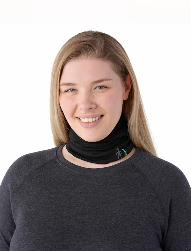 Smartwool Thermal Reverse Neck Gaiter, Black