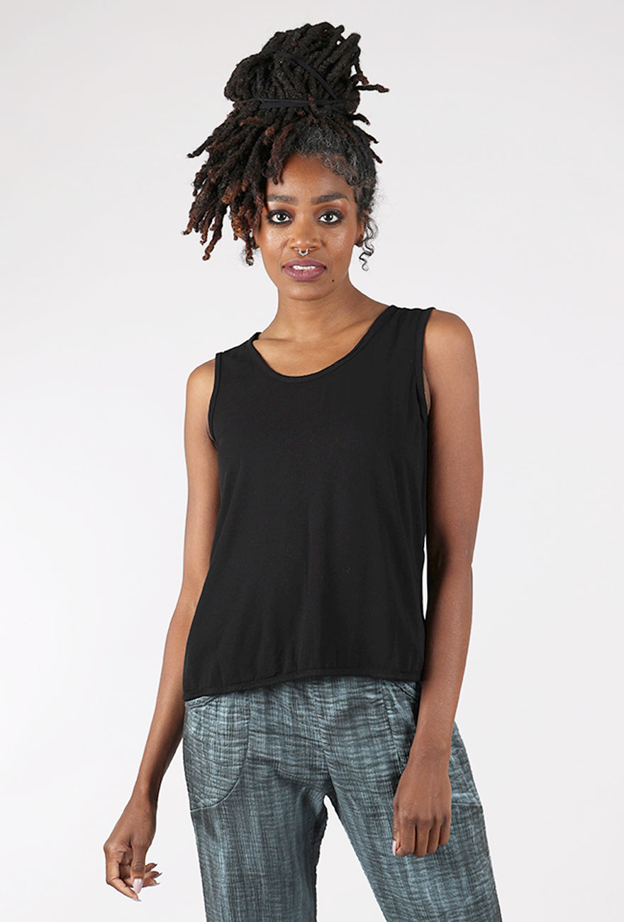 Cynthia Ashby CA Cupro Tank, Black