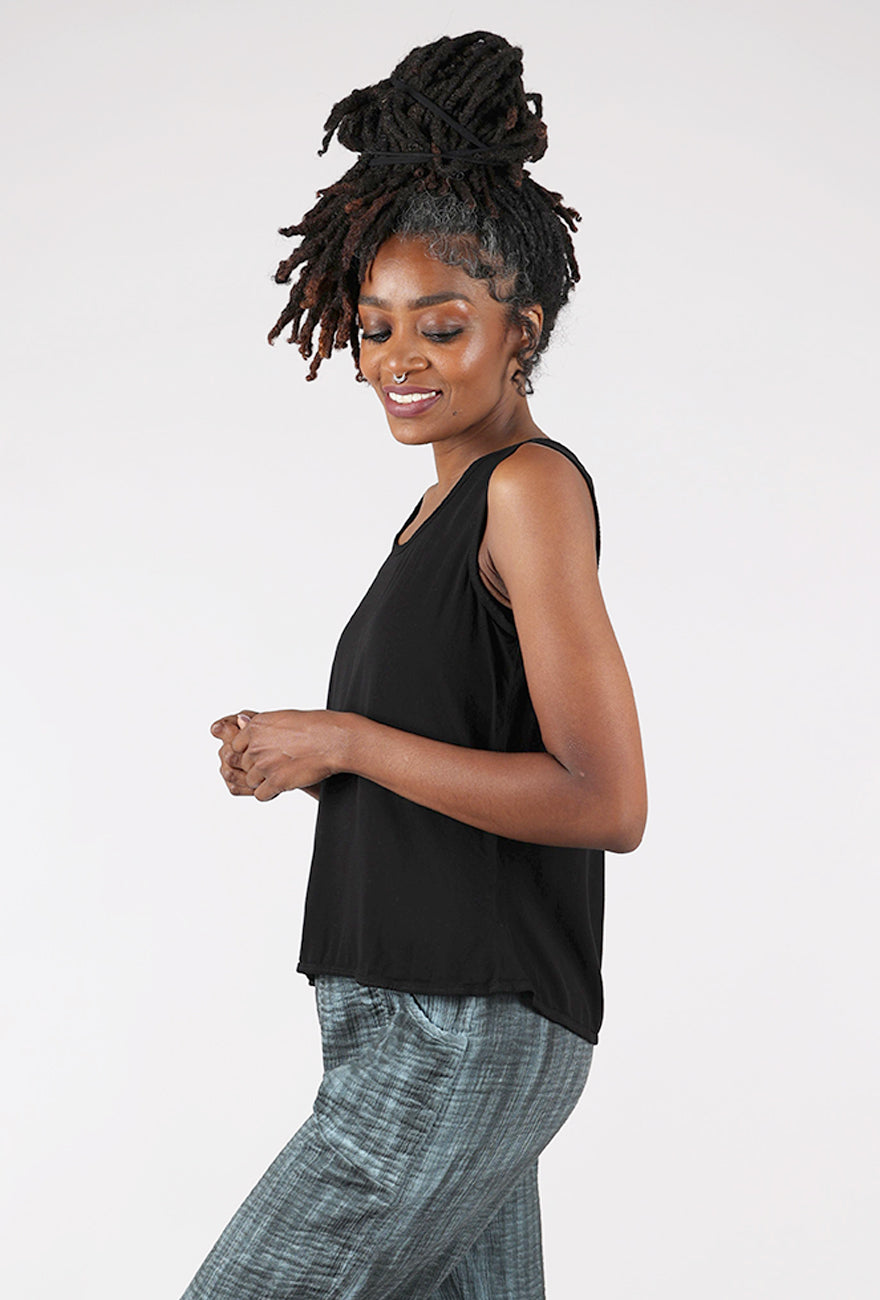 Cynthia Ashby CA Cupro Tank, Black