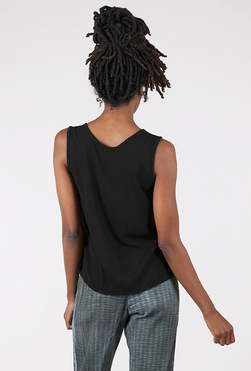 Cynthia Ashby CA Cupro Tank, Black