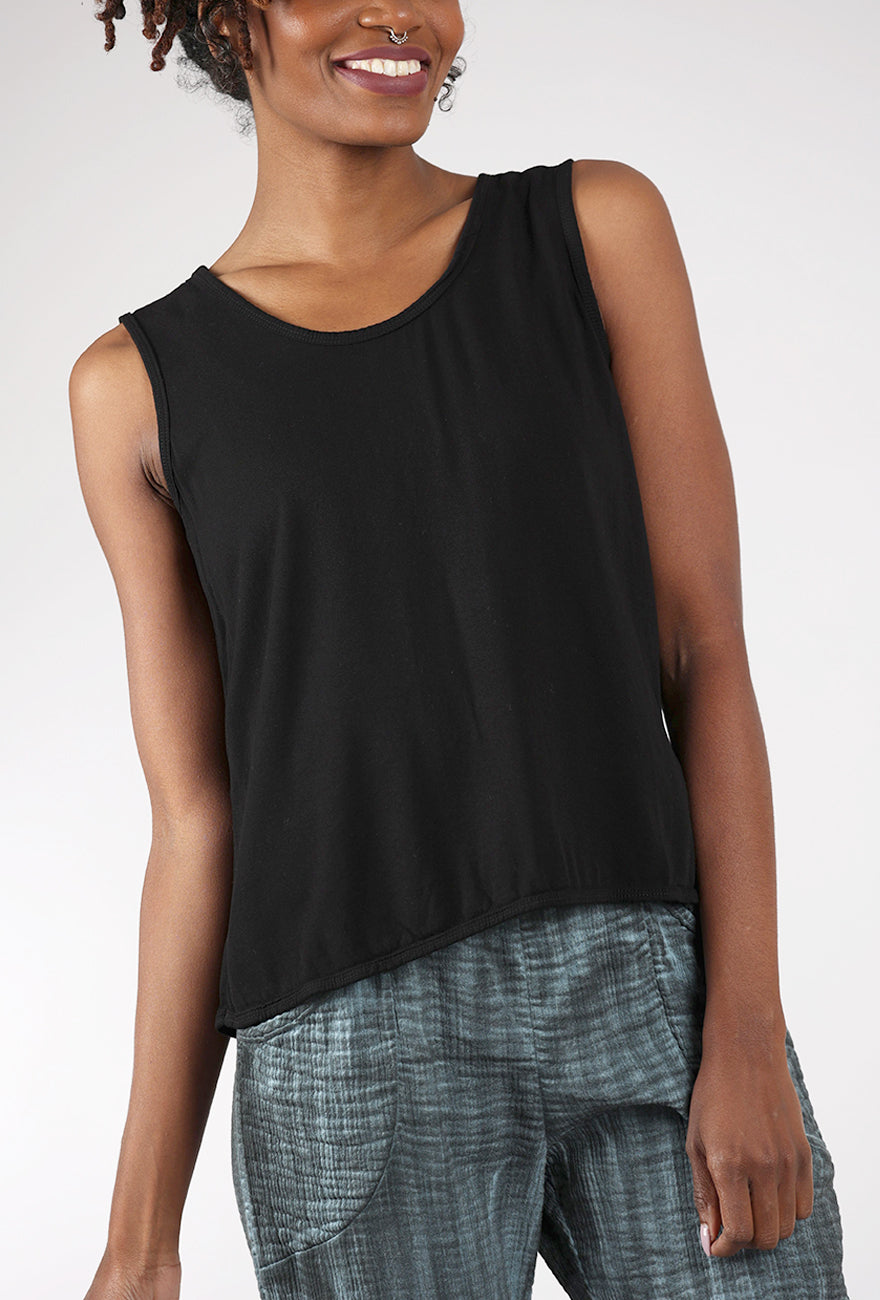 Cynthia Ashby CA Cupro Tank, Black