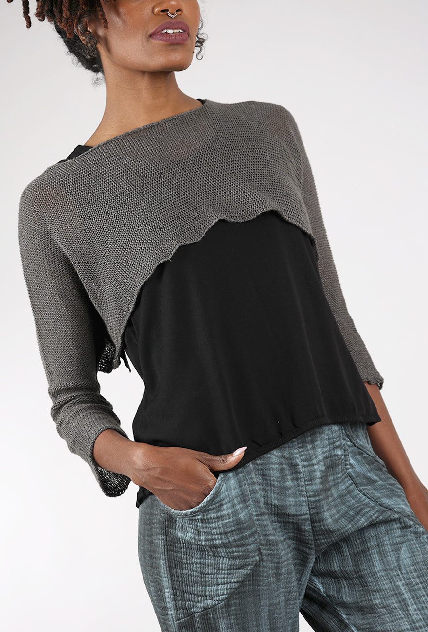 Paper Temples Just Sleeves Pullover, Clay