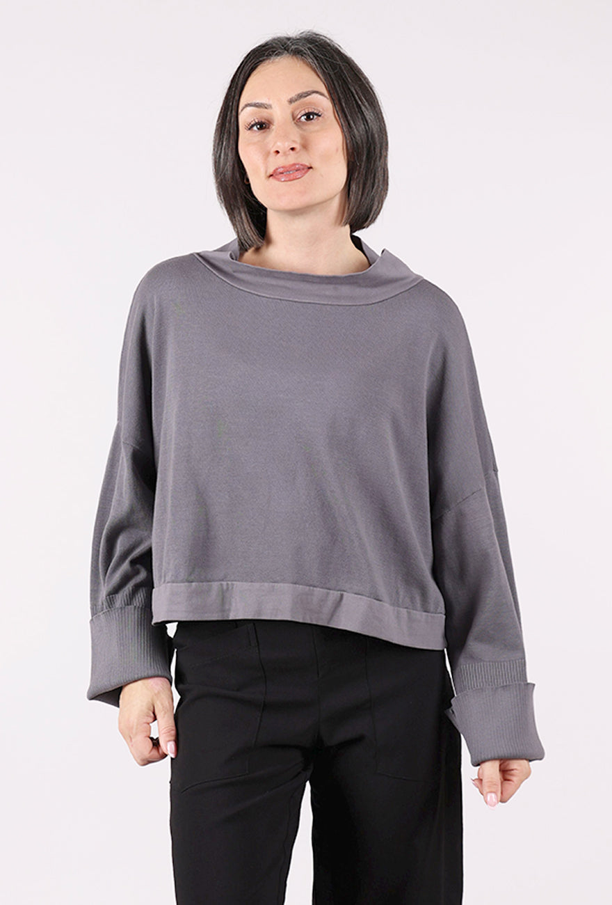 Cynthia Ashby Ardent Top, Light Charcoal