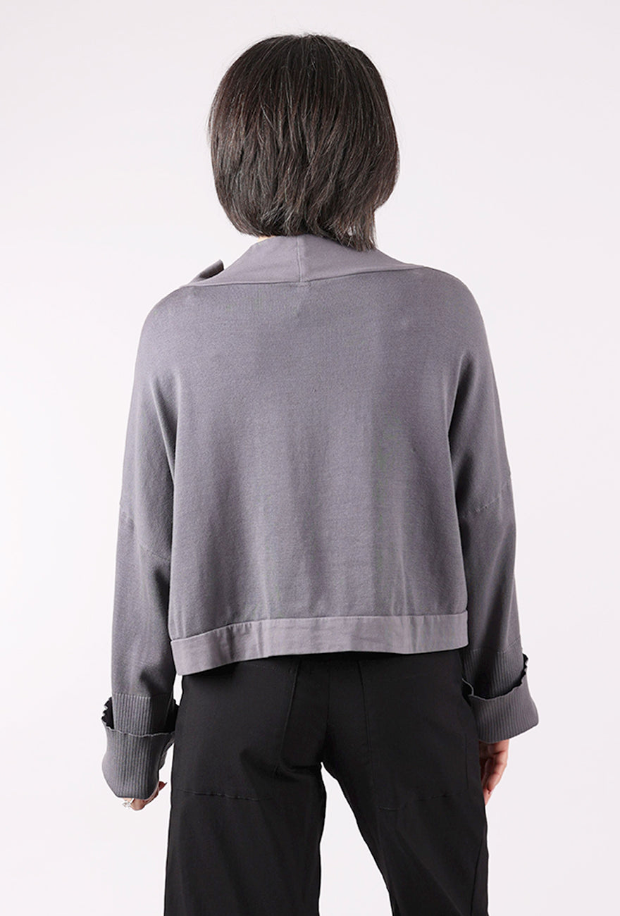 Cynthia Ashby Ardent Top, Light Charcoal