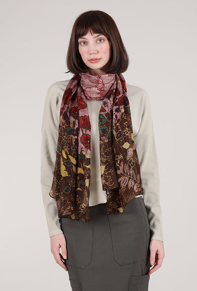 Dupatta Designs Vincenzo Floral Scarf, Mauve Garden