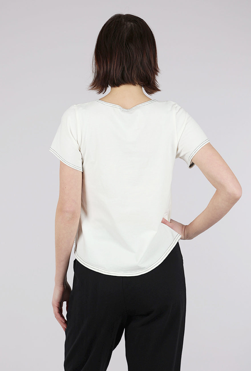Cynthia Ashby Graphic Spring Tee, Natural