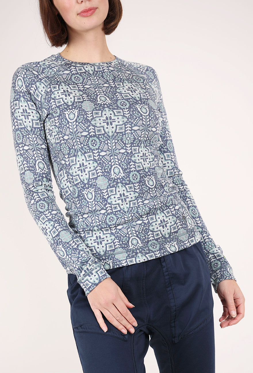 Smartwool Classic Thermal Merino Base Layer, Nightfall Deco Floral