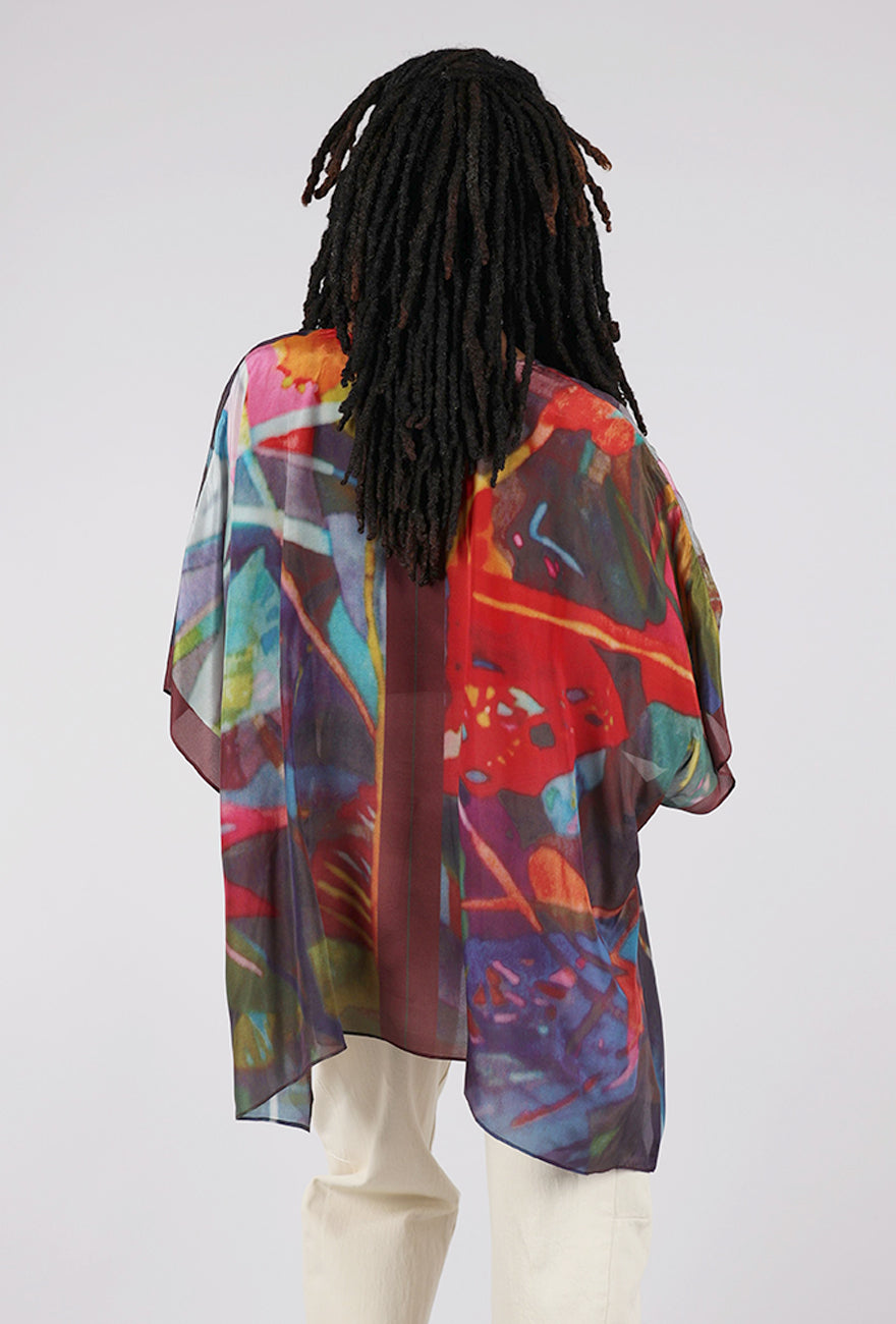 Cocoon House Silk Tari Tunic, Flower Garden