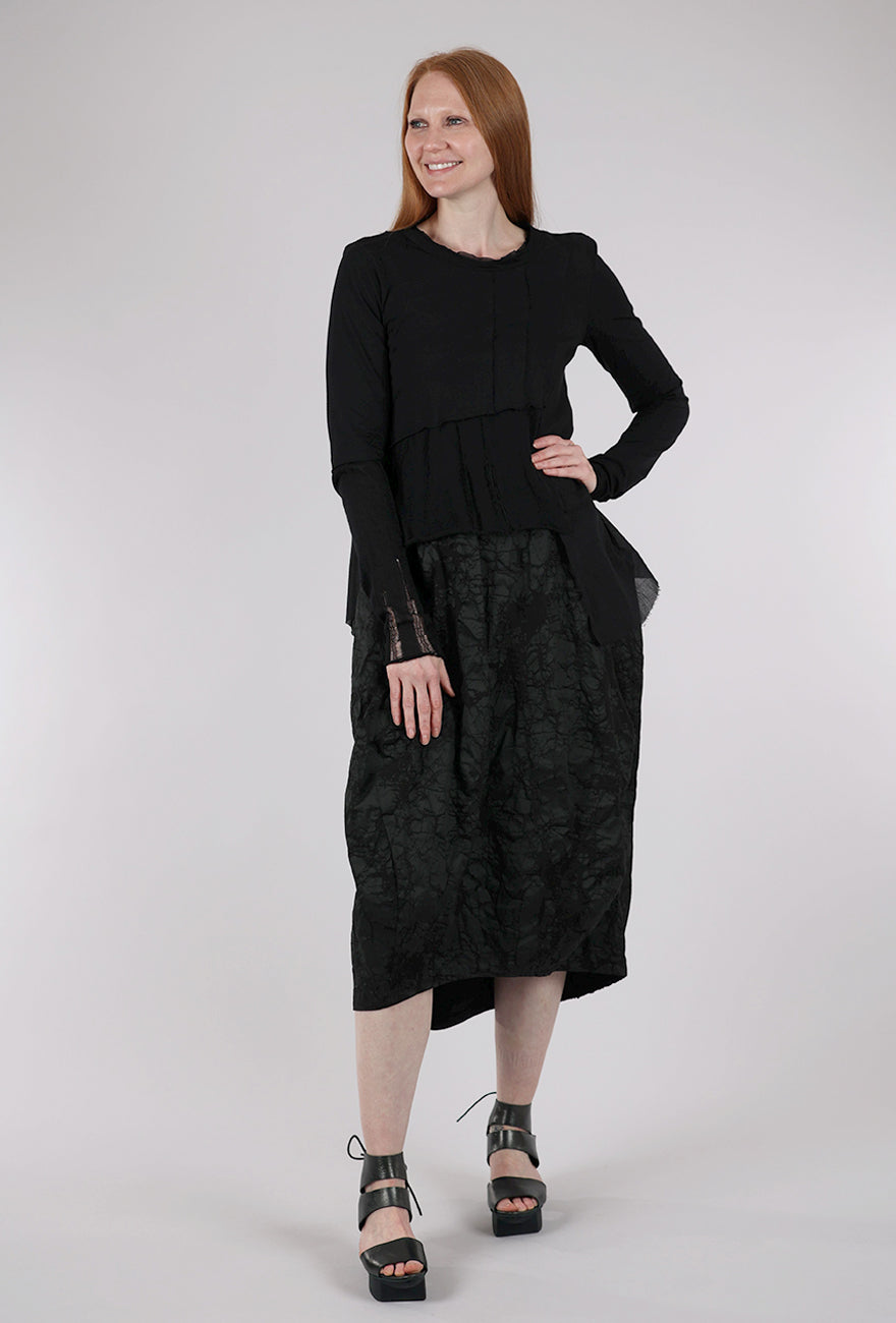 Studio B3 Onita Patchwork Tunic, Black