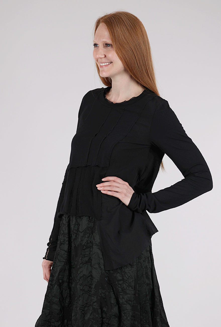 Studio B3 Onita Patchwork Tunic, Black