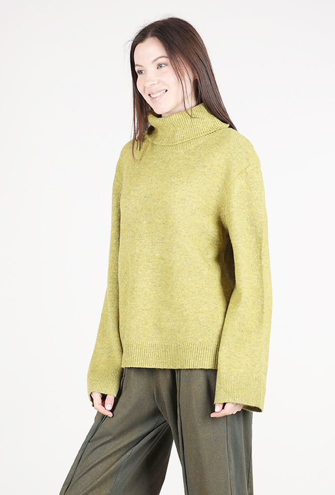 Grade & Gather Slouchy Terri Tneck, Citron