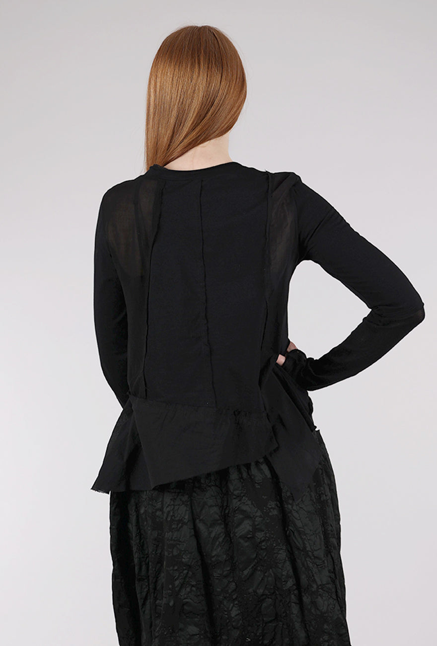 Studio B3 Onita Patchwork Tunic, Black