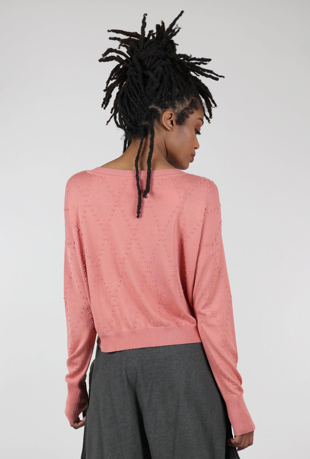 Planet Swiss Dot Sweater, Clay