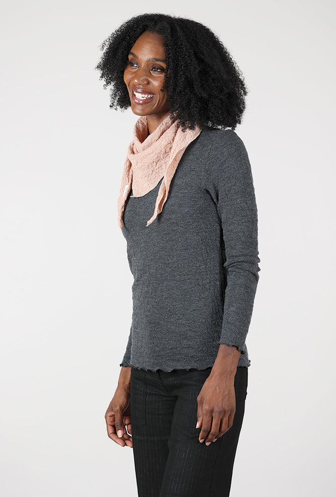 By Basics Bubble Wool Kerchief, Nude
