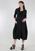 Rundholz Soft Structure 3/4-Sleeve Dress, Black 