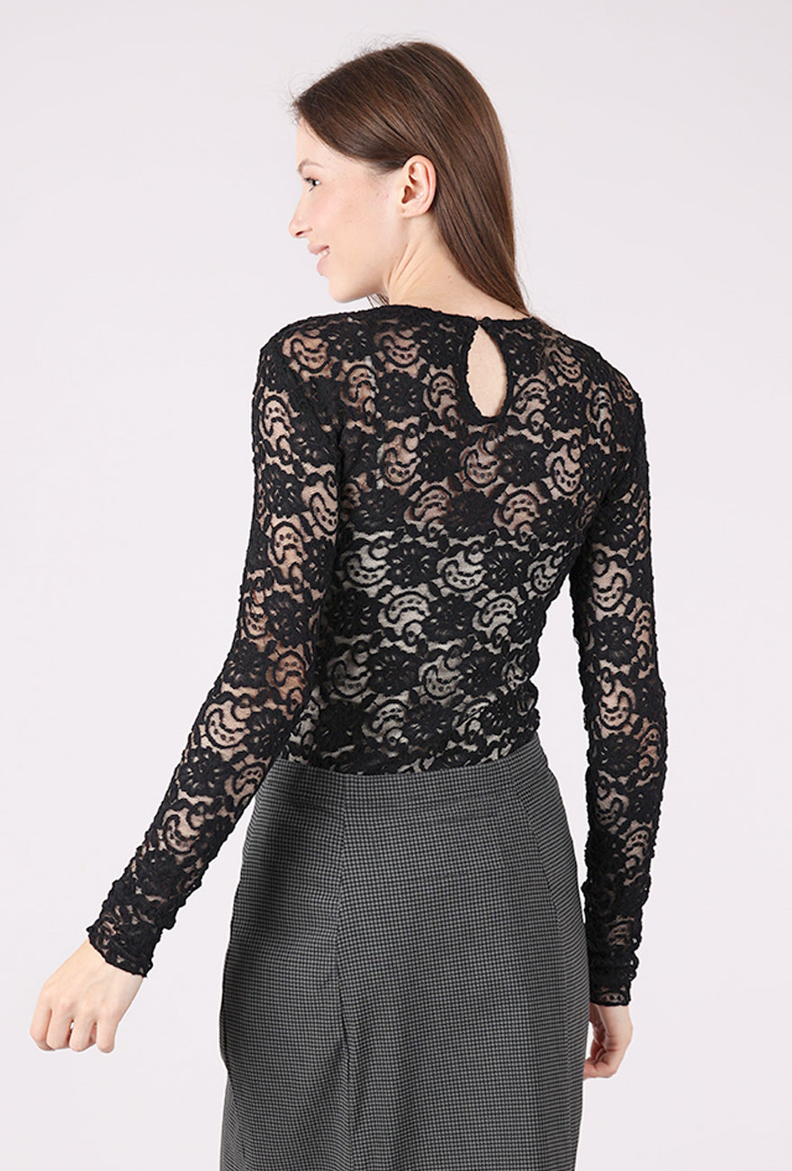 Favorite Daughter Heart of a Woman Bodysuit, Black