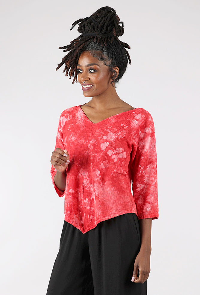 Oh My Gauze Lynn Top, Washed Fire
