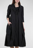 Rundholz Soft Structure 3/4-Sleeve Dress, Black 