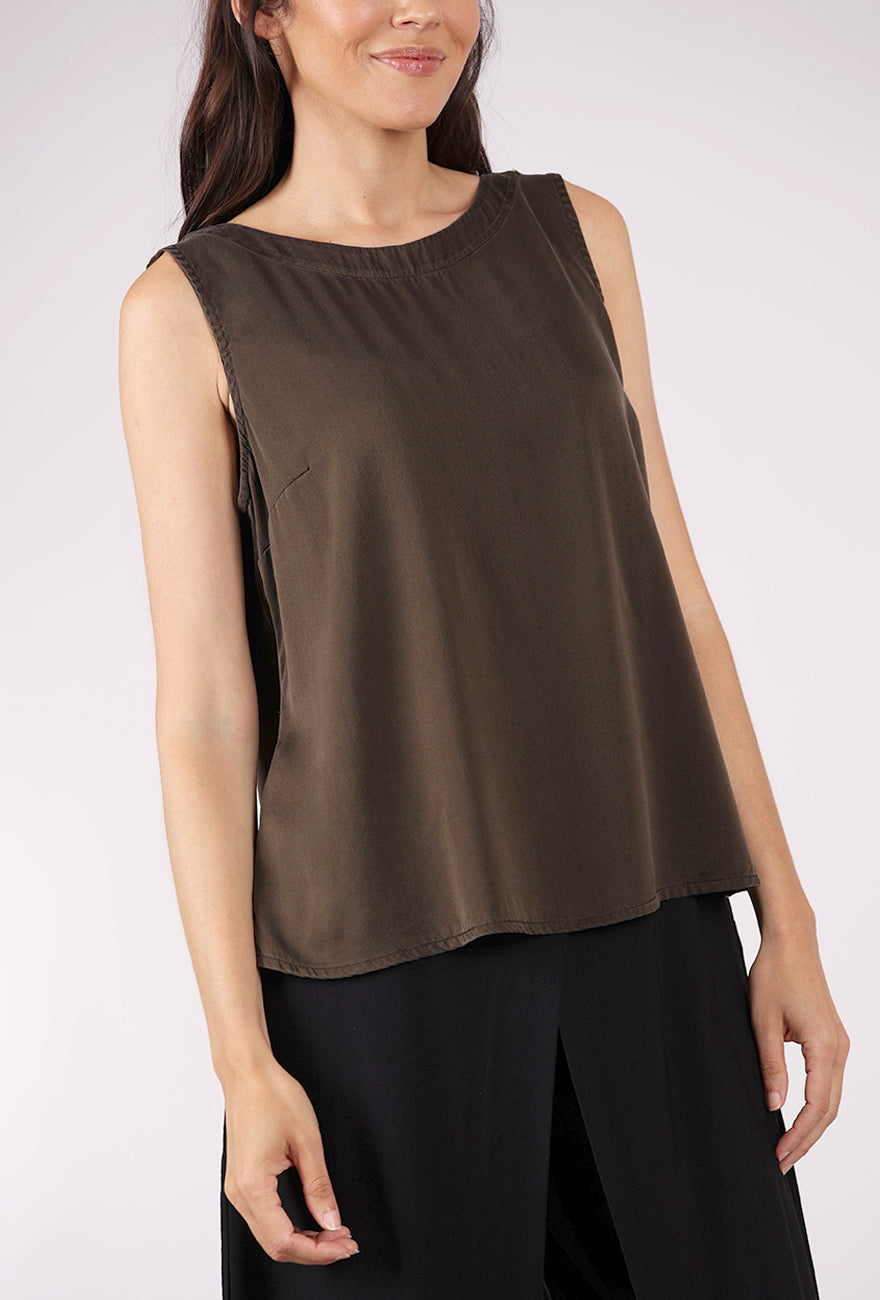 Grizas Heavy Silk Tank, Forest