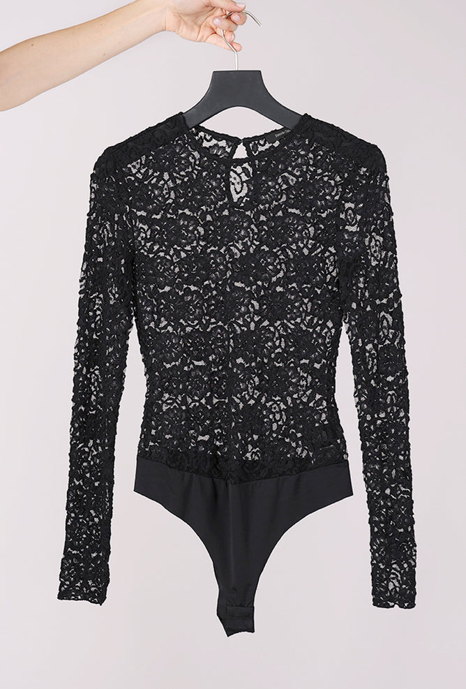 Favorite Daughter Heart of a Woman Bodysuit, Black