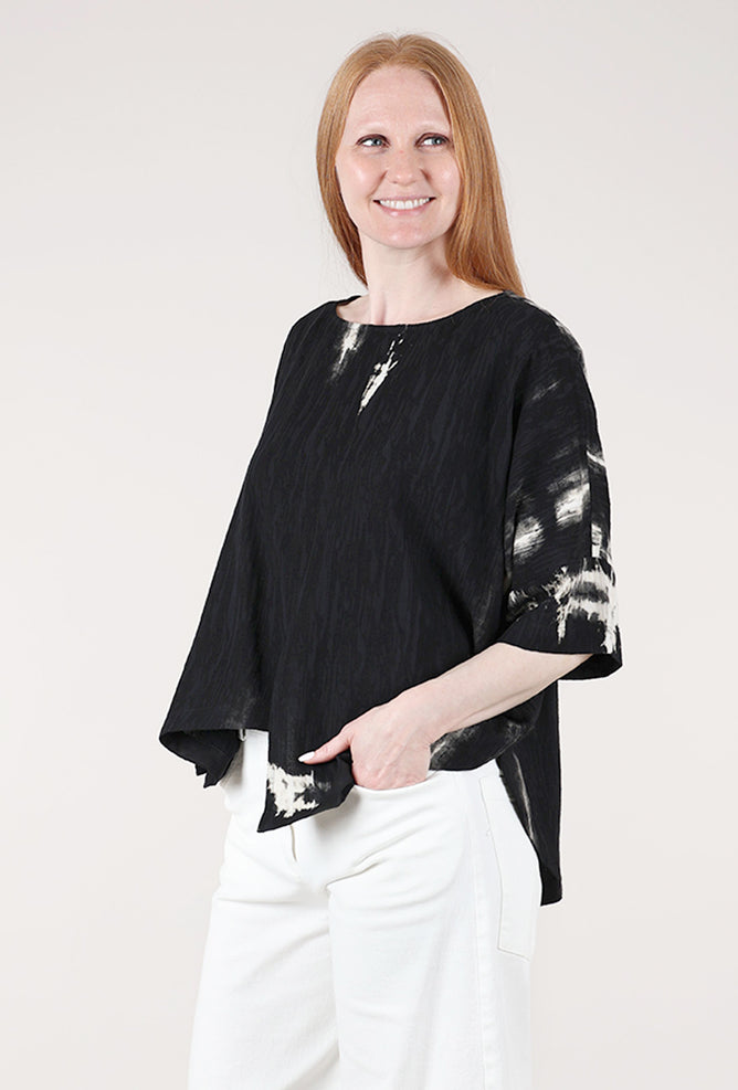 Moyuru Lightning Strikes Blouse, Black
