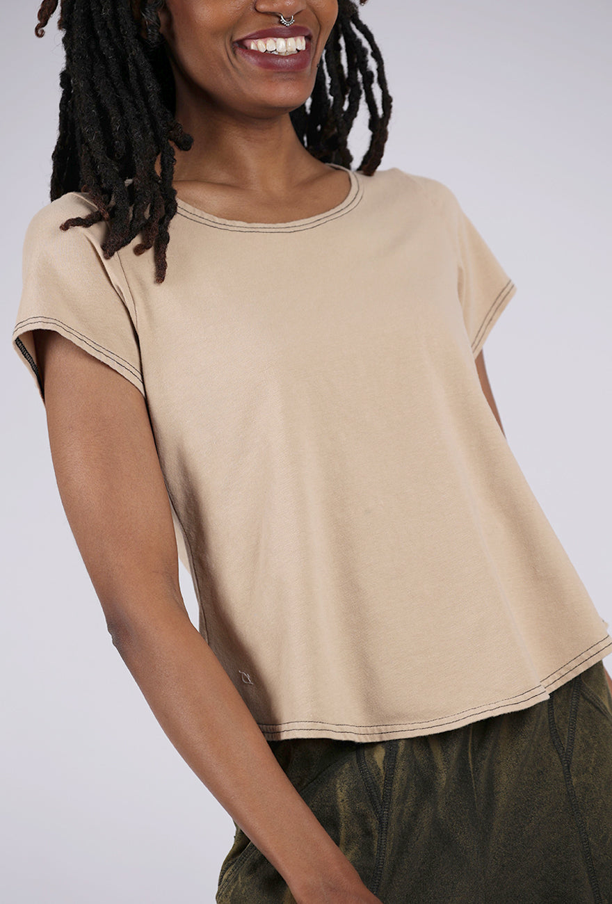 Cynthia Ashby Spring Tee, Fawn