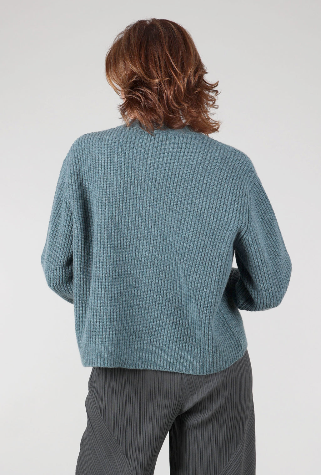 Bibico Amita Ribbed Cardie, Caspian