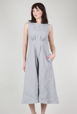 Niche Crush Pinstripe Abbie Dress, Gray 
