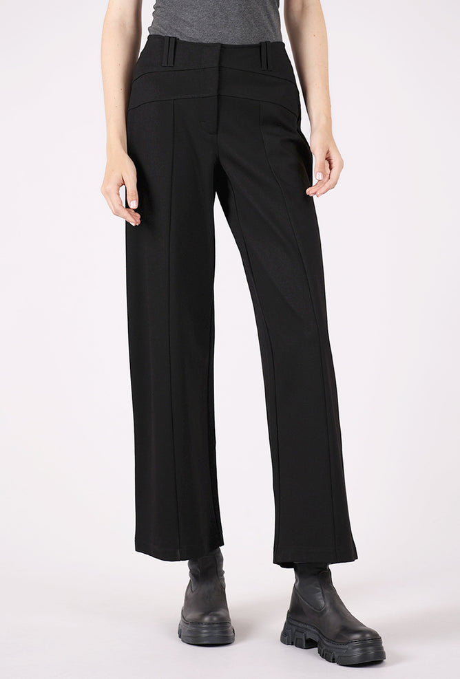 Olivia by Habitat Ponte Wide Leg Pant, Black