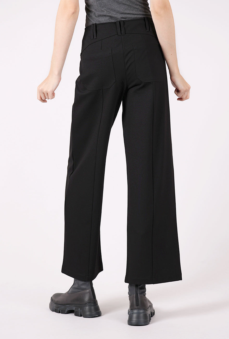 Olivia by Habitat Ponte Wide Leg Pant, Black