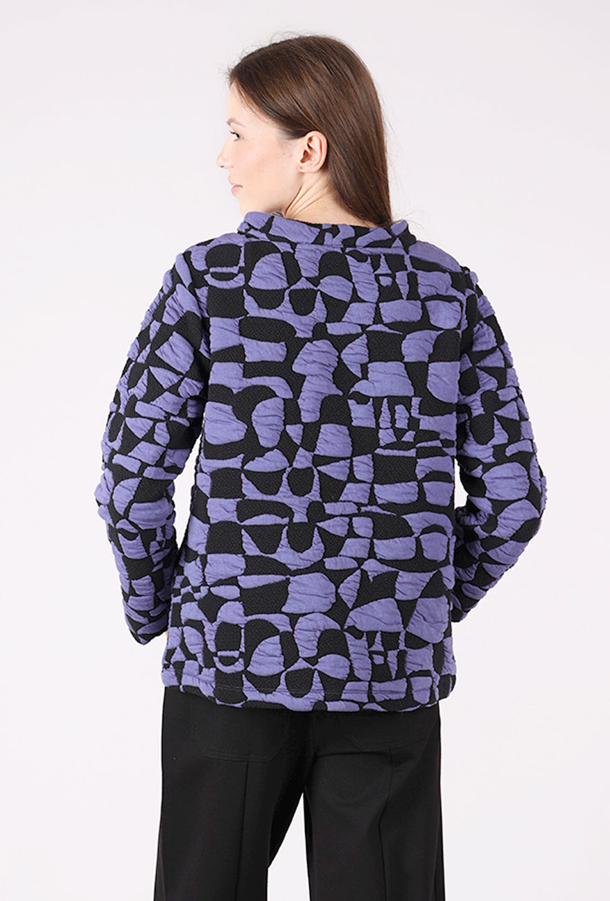 Olivia by Habitat Nouveau Knit Picasso Pullover, Dusk