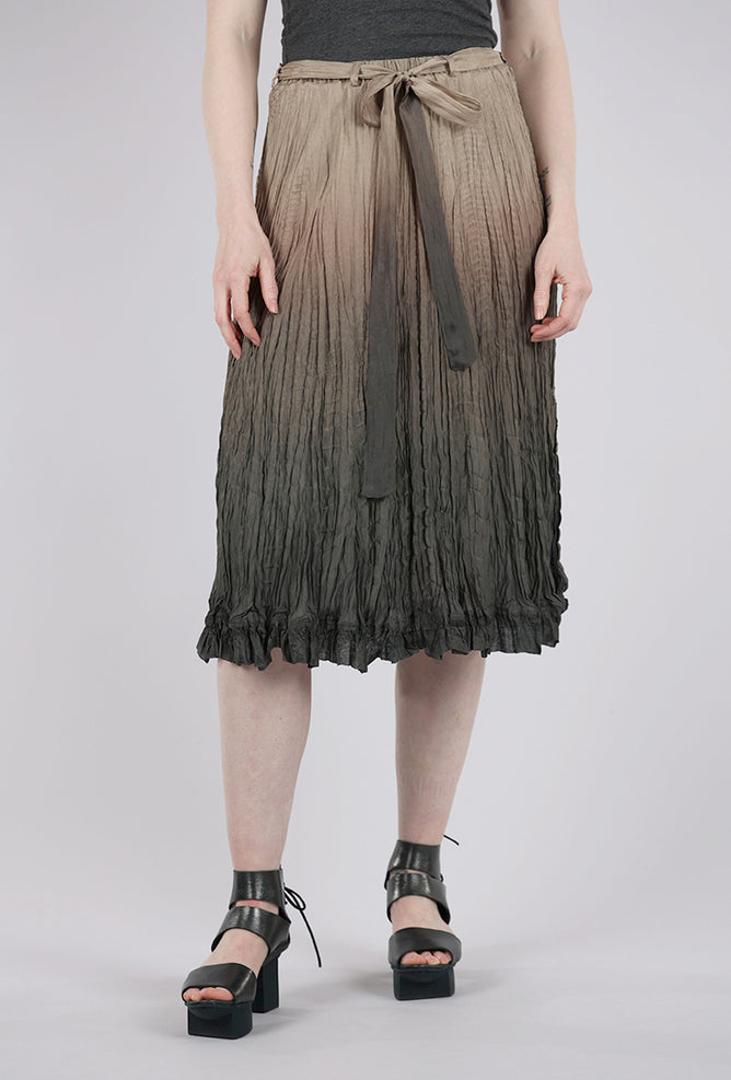 Viviana Uchitel Hand-Dyed Silk Skirt, Oxide