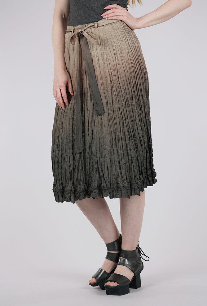 Viviana Uchitel Hand-Dyed Silk Skirt, Oxide