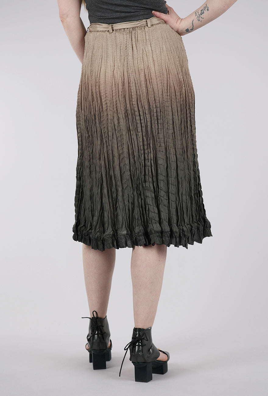 Viviana Uchitel Hand-Dyed Silk Skirt, Oxide