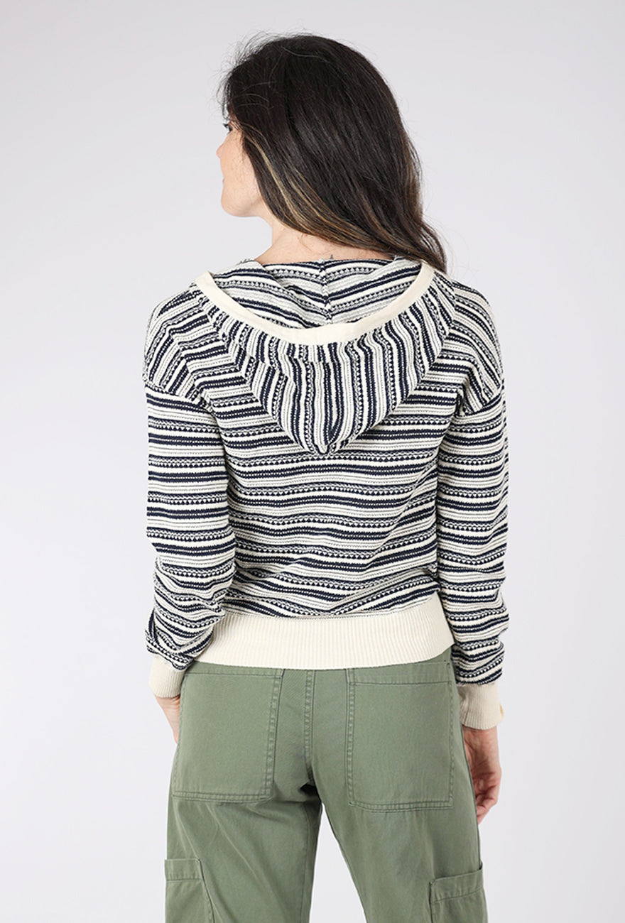Hem & Thread Summer Sweater Hoodie, Navy