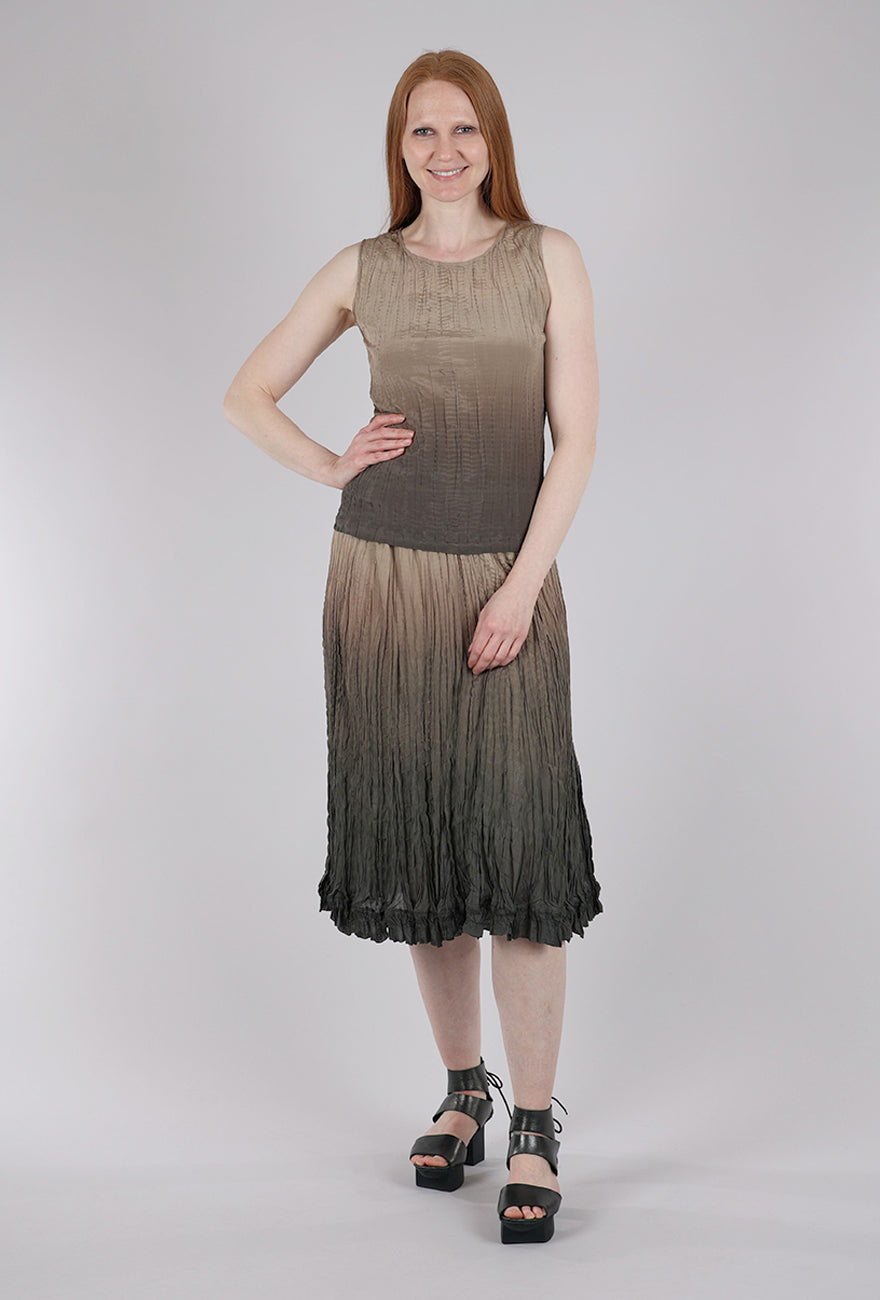 Viviana Uchitel Hand-Dyed Silk Shell, Oxide