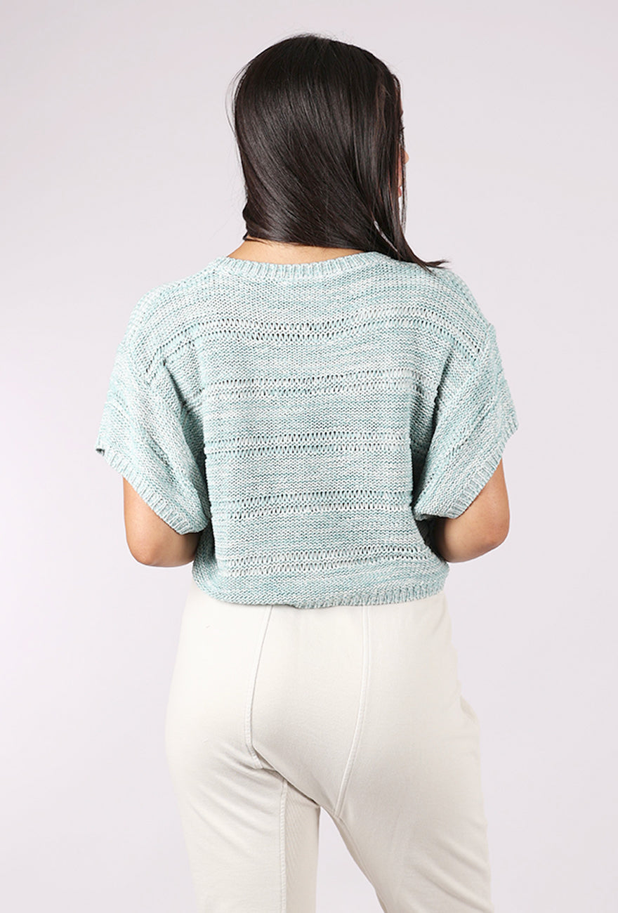Mystree Relaxed Melange Sweater, Seafoam