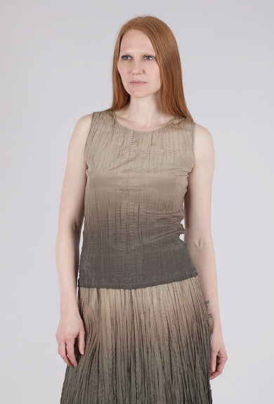 Viviana Uchitel Hand-Dyed Silk Shell, Oxide