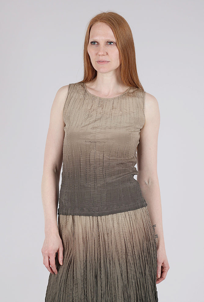 Viviana Uchitel Hand-Dyed Silk Shell, Oxide