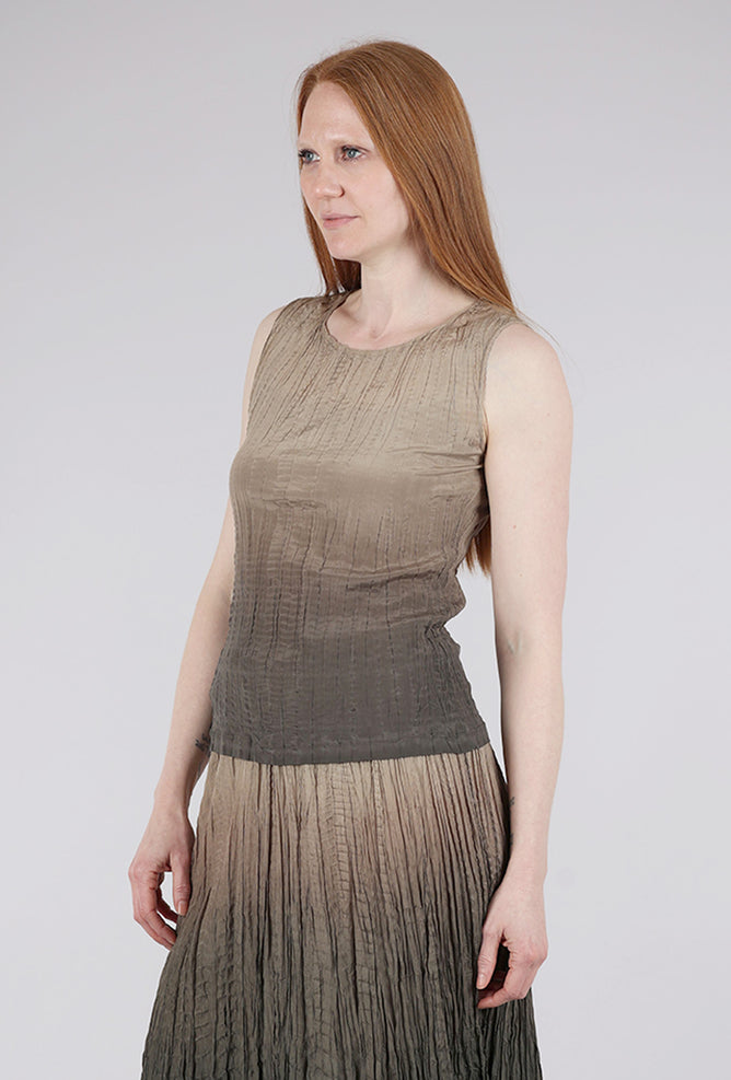 Viviana Uchitel Hand-Dyed Silk Shell, Oxide