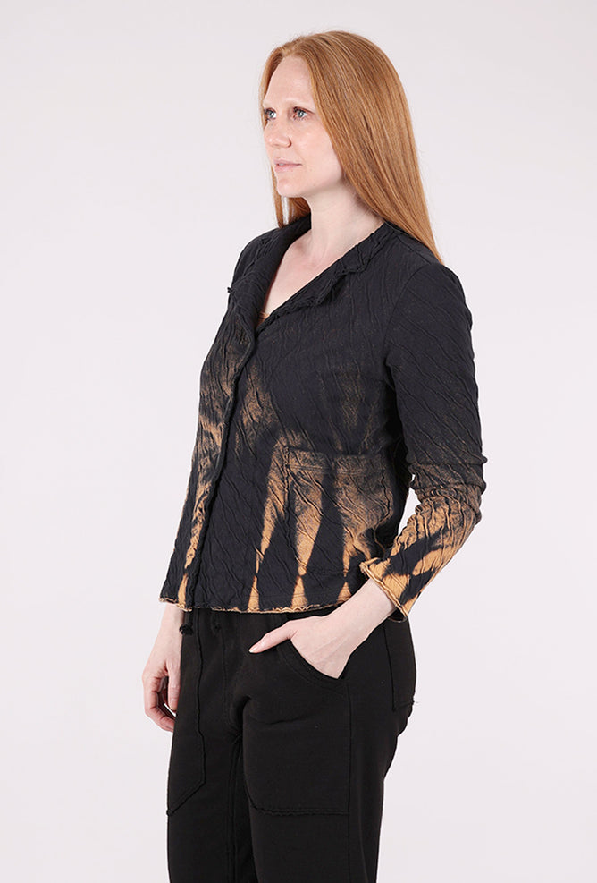 Grizas Reverse Dye Blazer, Black/Ember