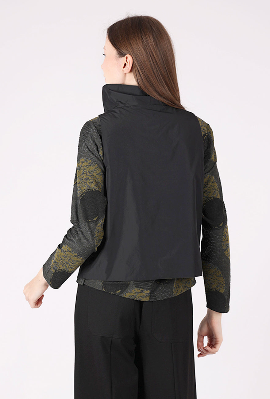 Olivia by Habitat Two Tone Taffeta Out & About Vest, Moss