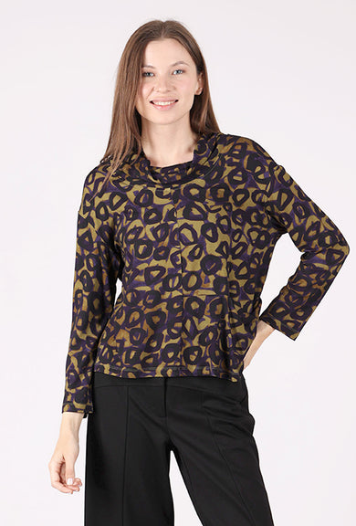 Olivia by Habitat Arthouse Circle Effortless Pullover, Violet
