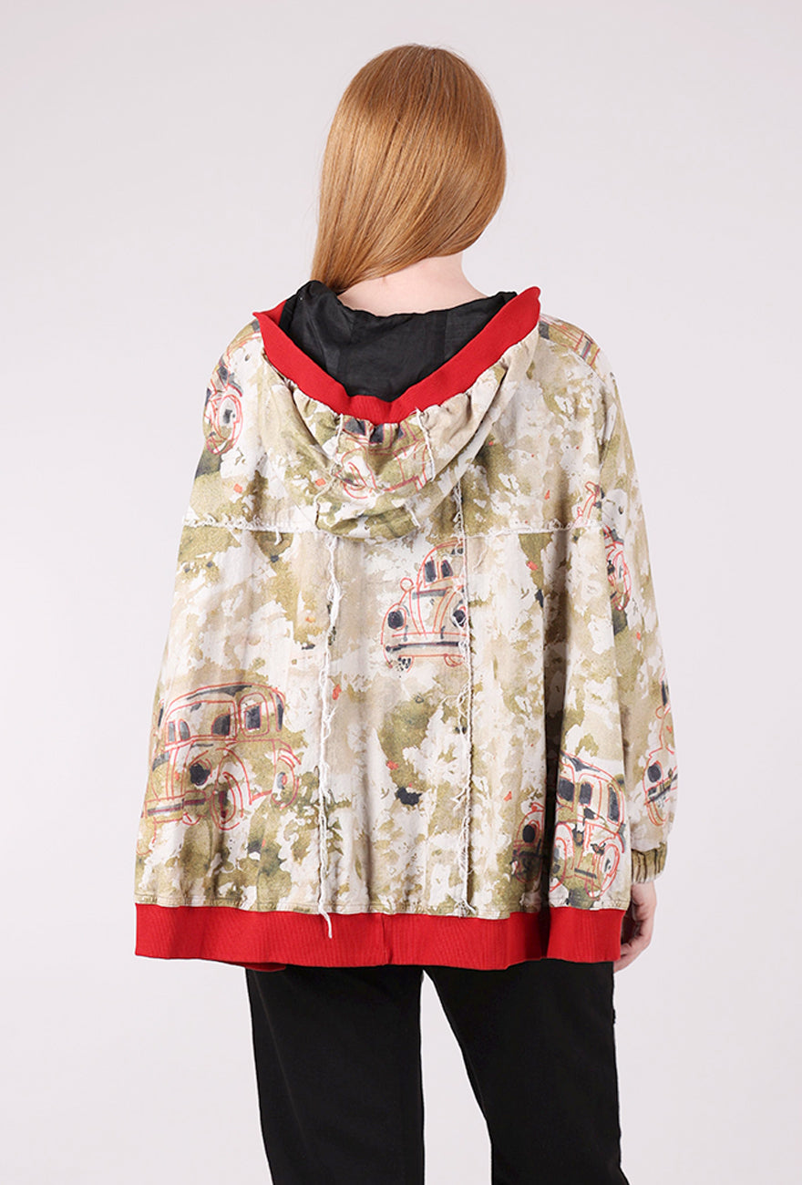 Grizas Urban Camo Swing Jacket, Fern/Red