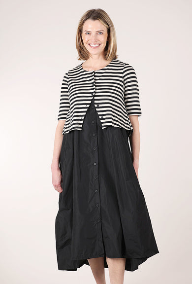 Alembika Mademoiselle Dress, Black/Gray