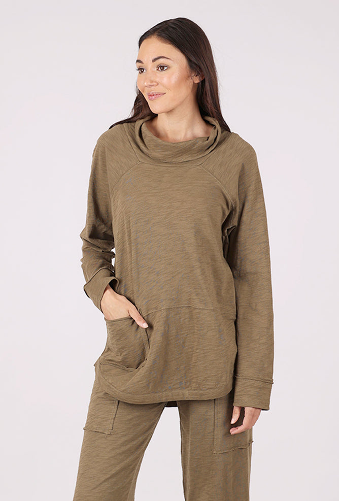 Escape by Habitat Weekend Cowl Tee, Willow